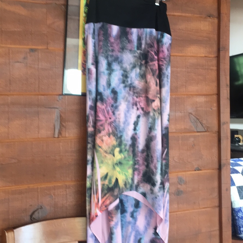 High/Low multi color skirt